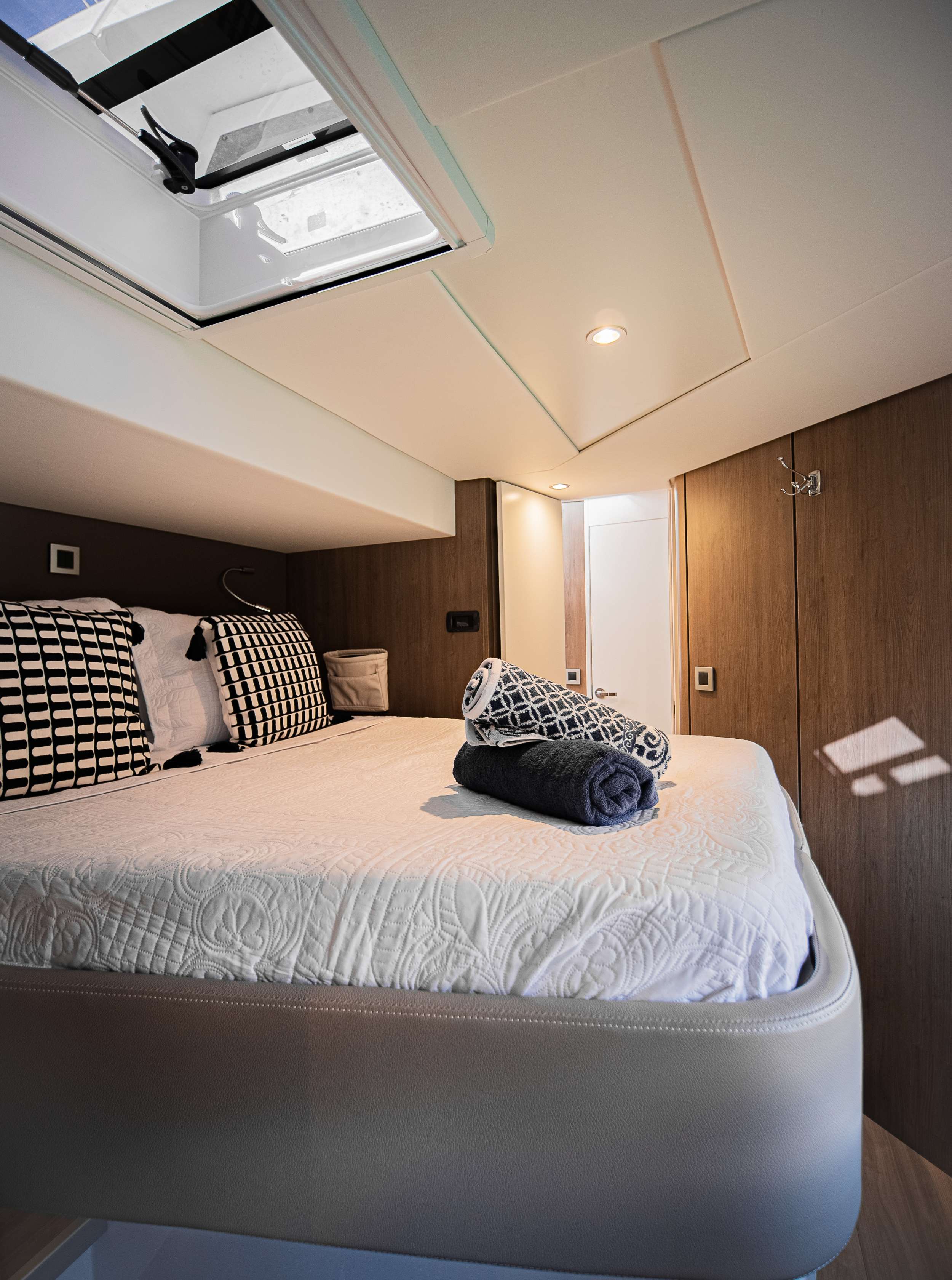 Guest accommodation aboard the yacht